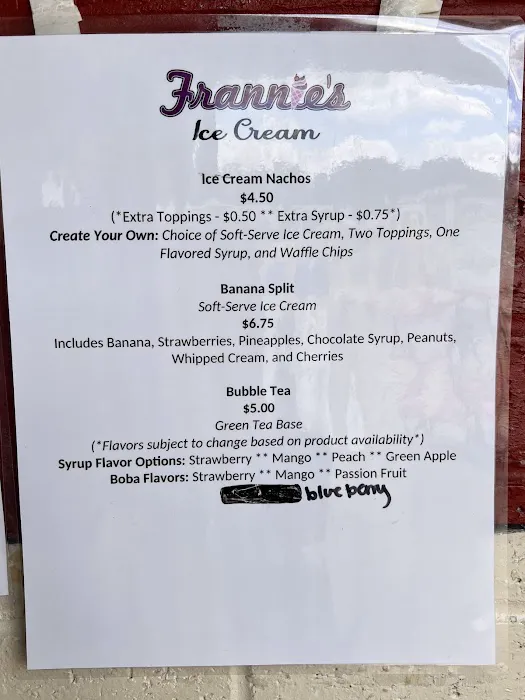 Frannie's Ice Cream Picture 1