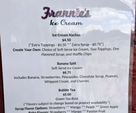 Frannie's Ice Cream