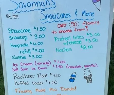 Savannah's Snow Cones & More