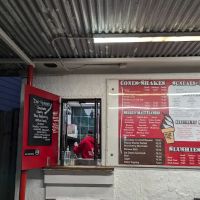 Icecream place with big cones ico