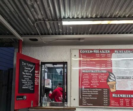 Icecream place with big cones