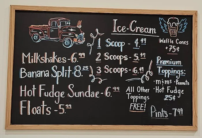 Old Red Truck Ice Cream Picture 1
