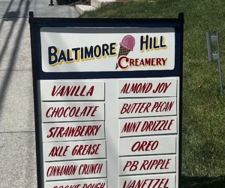 Baltimore Hill Creamery Ice Cream Parlor
