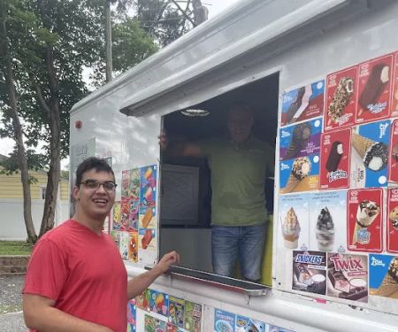 Twins ice cream truck