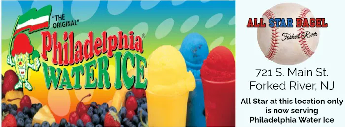 Philadelphia Water Ice at All Star Bagel & Grill of Forked River, NJ Picture 1