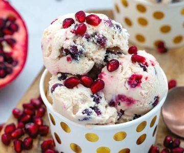 How to Make Ice Cream with Pomegranate for a Healthy Dessert