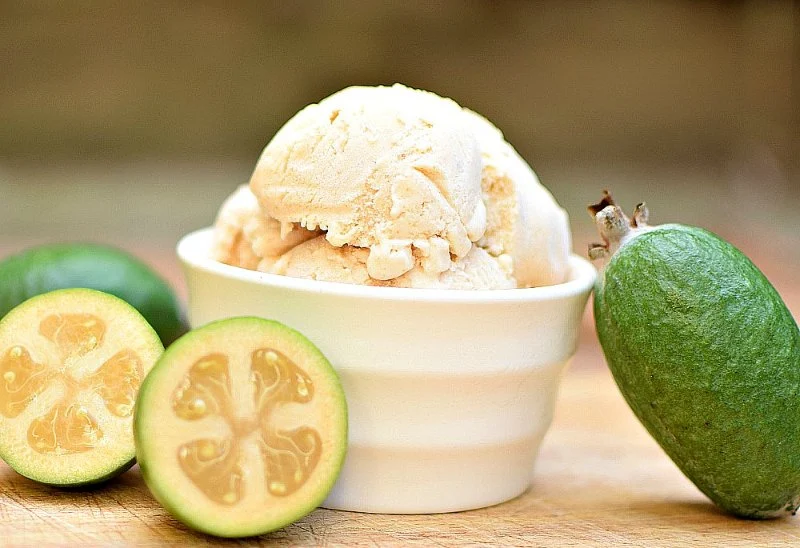 How to Make Ice Cream with Feijoa for a New Zealand Pineapple Guava Twist