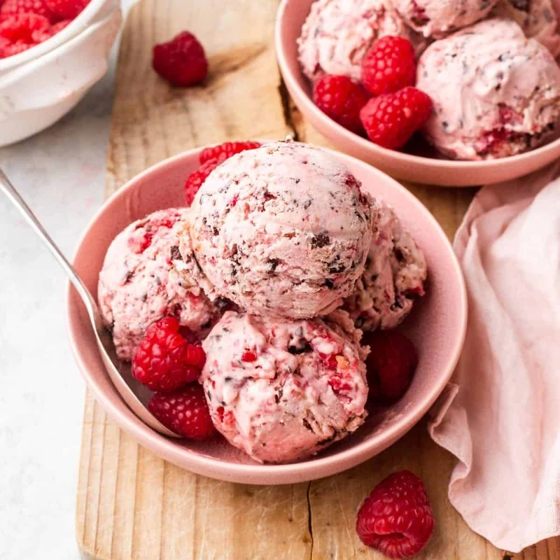 How to Make Ice Cream with Raspberries for a Seedless Texture