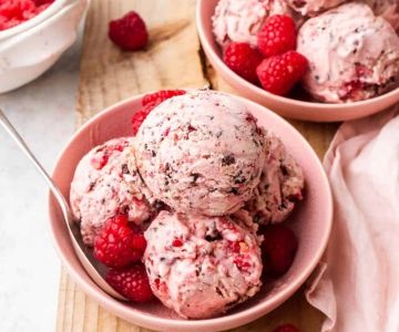 How to Make Ice Cream with Raspberries for a Seedless Texture