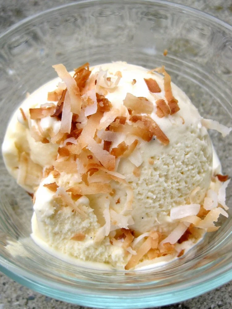 What Is Coconut Ice Cream and How to Toast Coconut for Topping