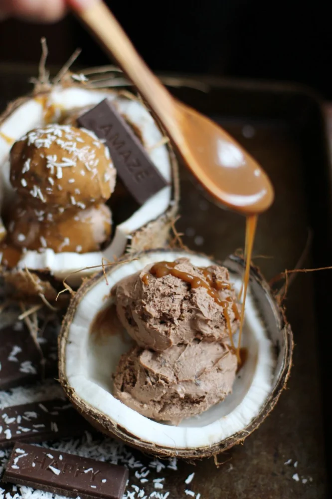 How to Make Ice Cream with Coconut Sugar for a Caramel Note