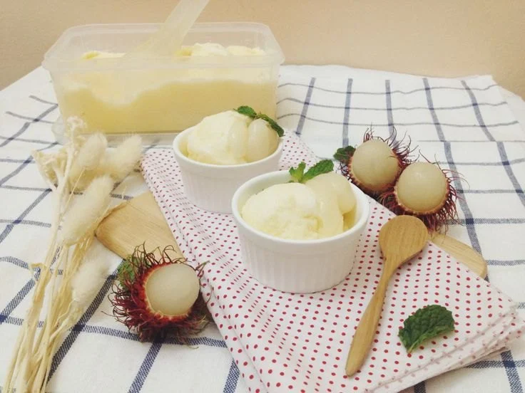 How to Make Ice Cream with Rambutan for a Hairy Lychee Experience
