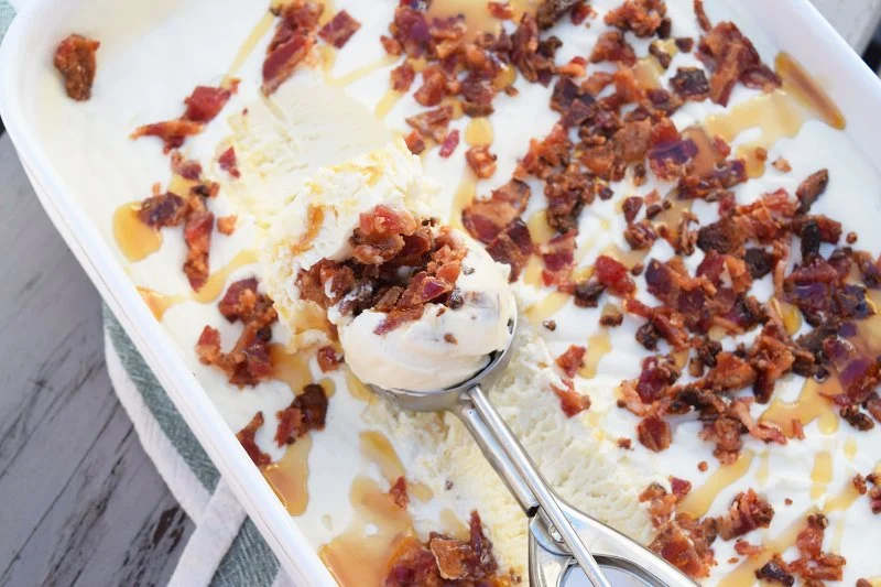 What Is Maple Bacon Ice Cream and How to Cook the Bacon for Topping | Ice Cream Shop