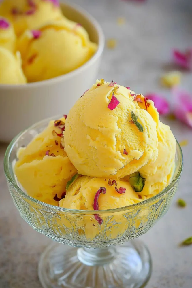 How to Make Ice Cream with Saffron for a Luxurious Persian Dessert