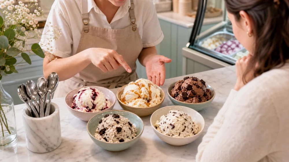 Ice Cream Menu Texture Terms: Swirls, Chunks, and More