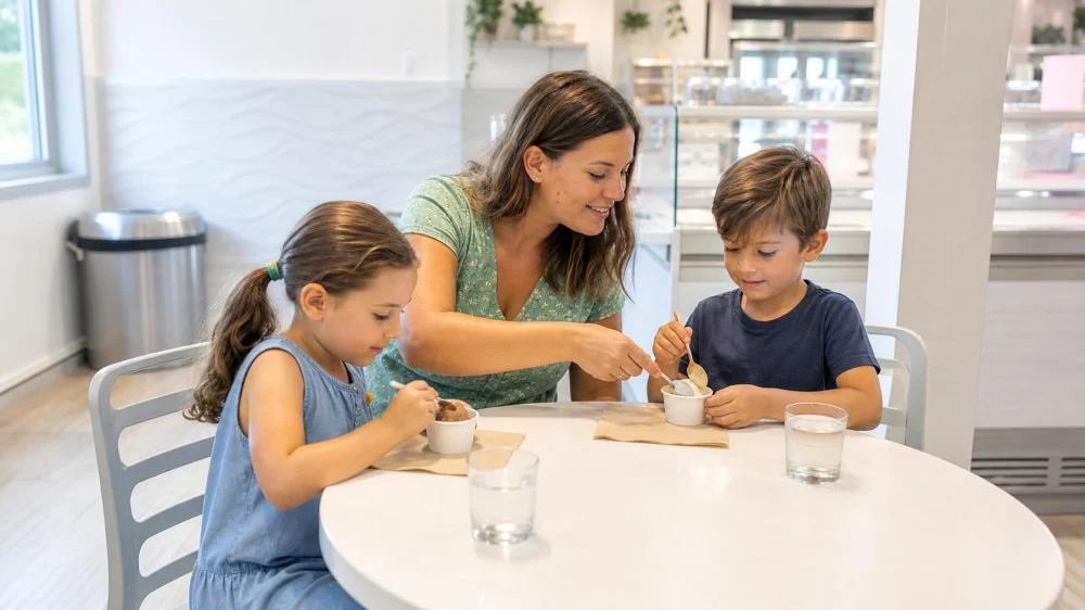 Ice Cream Shop With Kids: Portions, Melt, and Cleanup