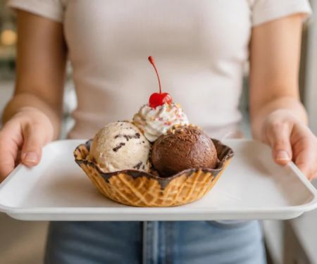 Waffle Bowl Ice Cream: Crunch, Portion, and Carrying