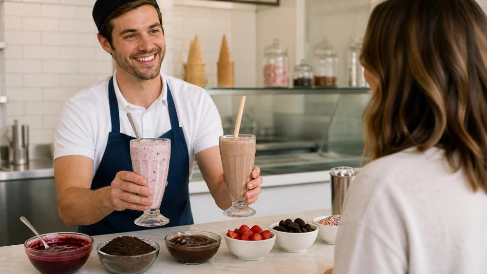 Thick or Sippable Milkshake? Choose Texture and Add-Ins