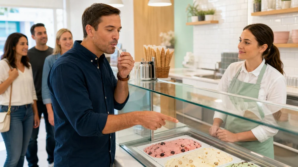 Ice Cream Samples: Choose Faster Without Holding the Line