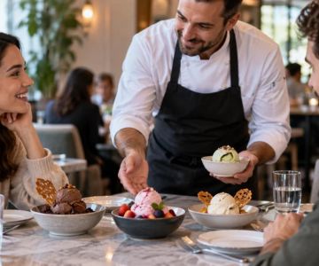 Ice Cream Sharing Order: Balance Portions and Arrival Times