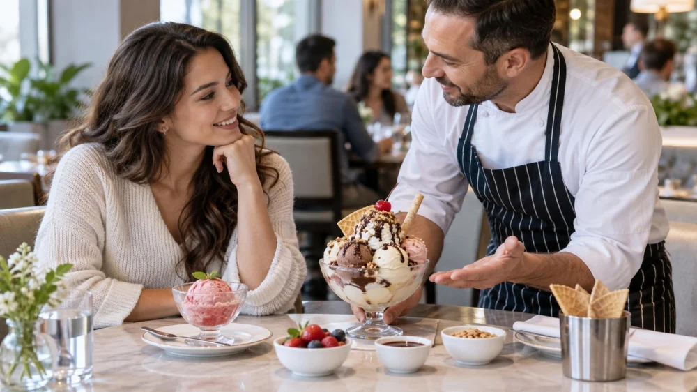 Ice Cream Menu Portion Check: Size, Sides, and Sharing