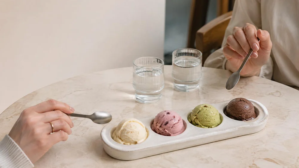 Ice Cream Tasting Flight: Order, Share, and Compare