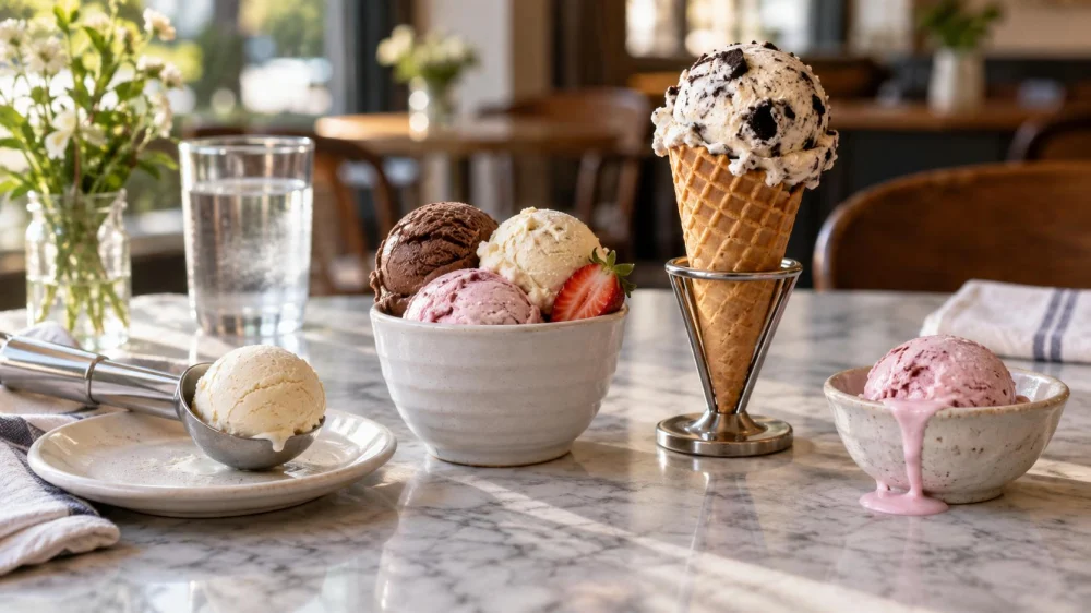 Ice Cream Serving Size: Scoop, Cup, Cone, and Melt Time
