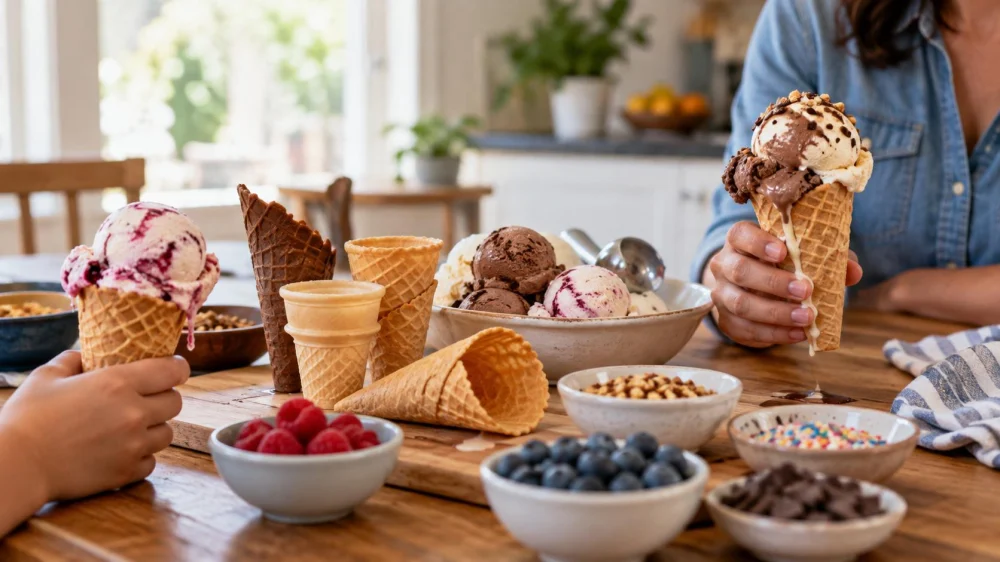 Ice Cream Cone Choice: Texture, Leaks, and Allergens