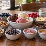 Dairy-Free Sundae Choice: Base, Toppings, and Shared Scoops