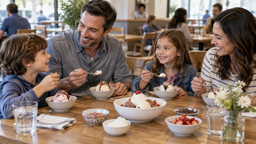 Ice Cream Seating Request: Noise, Mobility, and Table Space