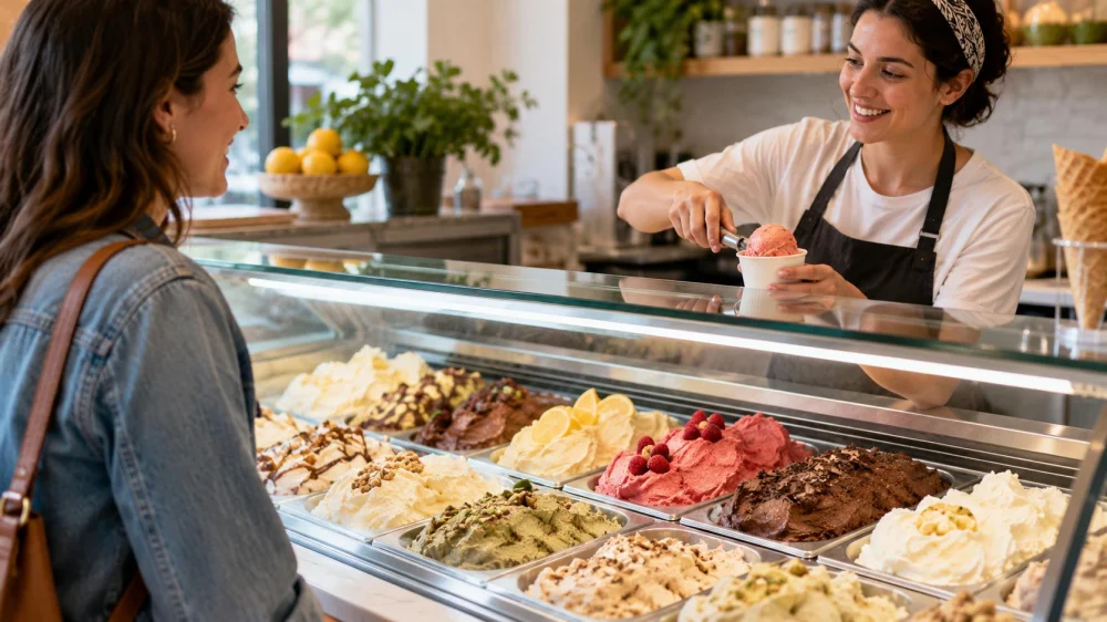 Gelato Display Review: Temperature, Texture, and Service