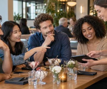 Ice Cream Service Charge Check: Bill, Tips, and Group Split