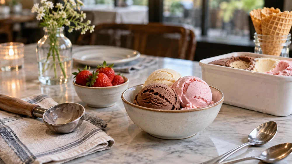 Ice Cream Texture Change: Crystals, Melt History, and Storage