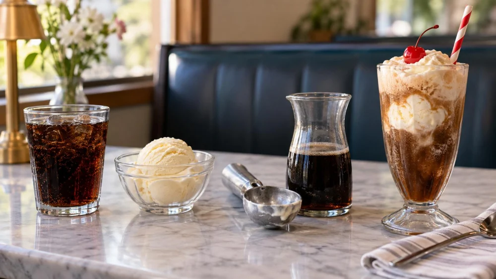 Ice Cream Float Order: Soda, Scoop, Portion, and Timing