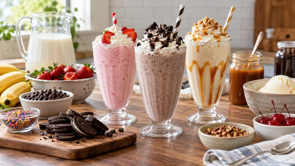 Milkshake Customization: Dairy, Sweetness, and Add-Ins